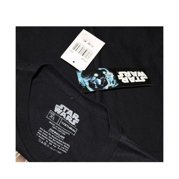 Star Wars Black T-Shirt Size XL Millennium Falcon - Picture 6 of 7